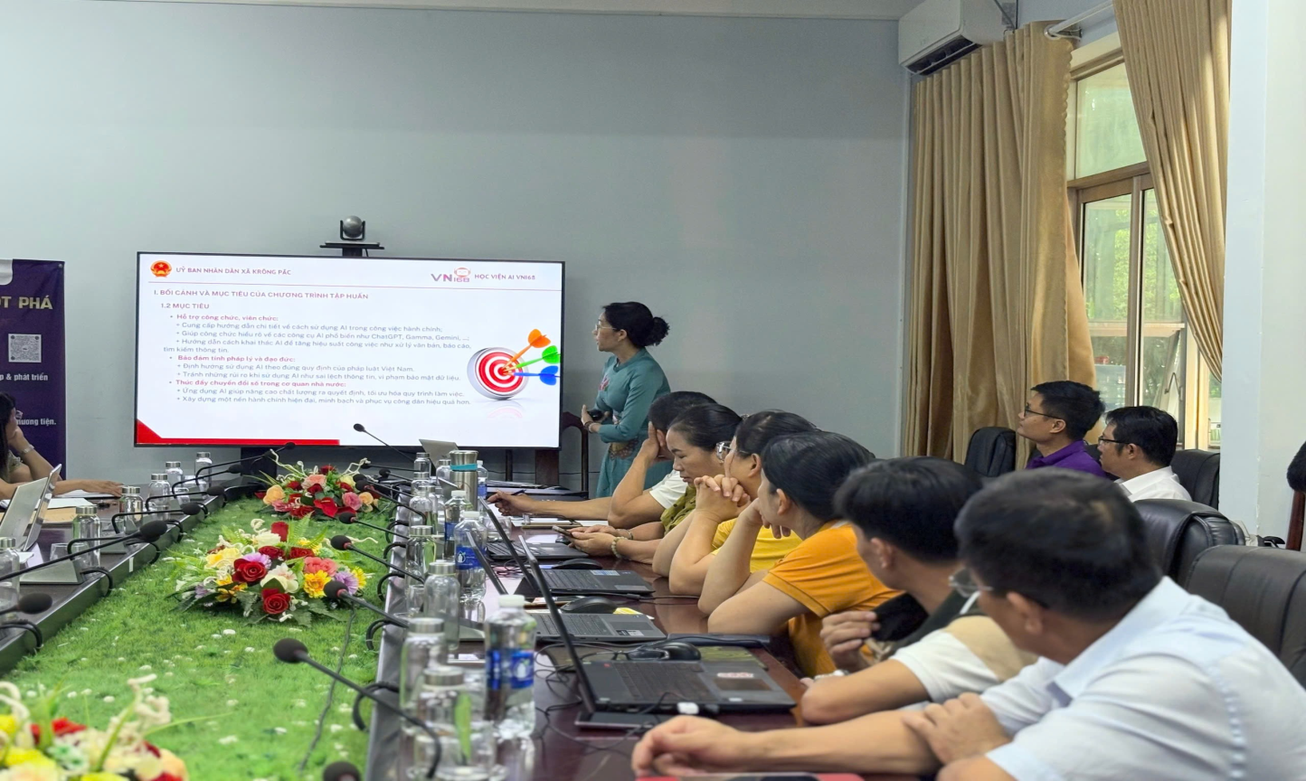 Krông Pắc tập huấn, chuyển giao công nghệ số, kỹ năng số cho cán bộ, công chức, viên chức năm 2025